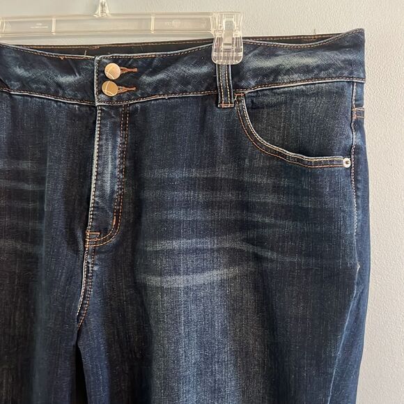 Women’s plus size 24 Long High Rise Boot stretch Denim Jeans - Picture 4 of 14